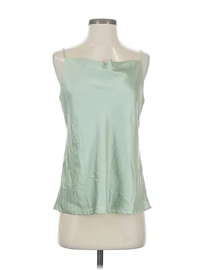 Pre-owned Dex Sleeveless Top Green Halter Neckline Tops