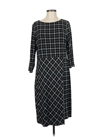 Pre-owned Jjill Casual Dress In Black