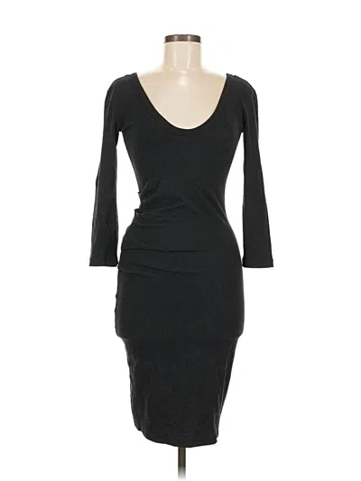 Pre-owned James Perse Cocktail Dress In Black