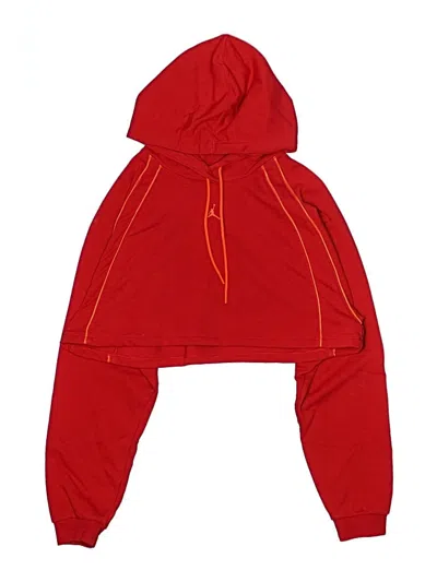 Pre-owned Air Jordan Kids' Zip Up Hoodie In Red