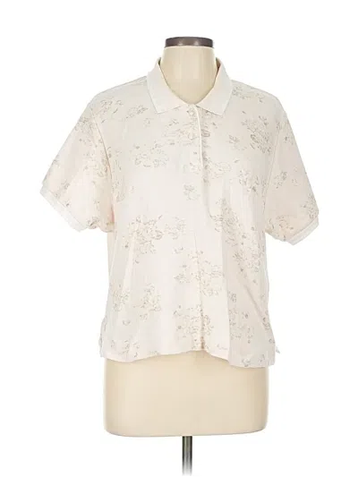 Pre-owned G.h. Bass & Co. Short Sleeve Polo Shirt In White