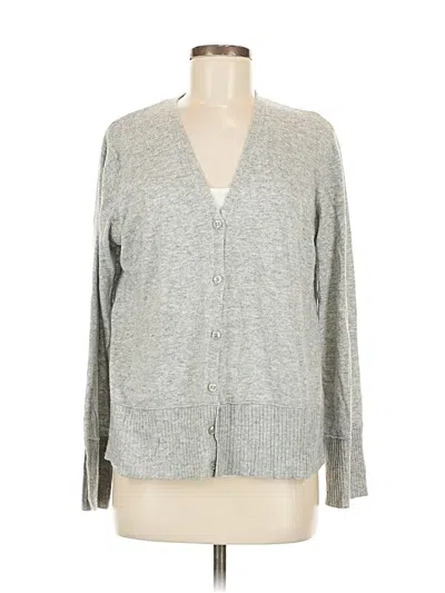 Pre-owned Bianco & Blu Cardigan Sweater In Gray