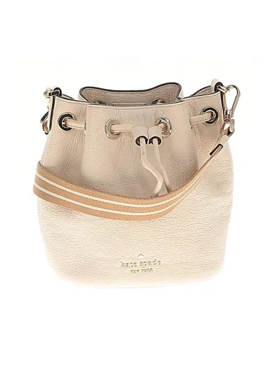 Pre-owned Kate Spade New York Leather Crossbody Bag In White