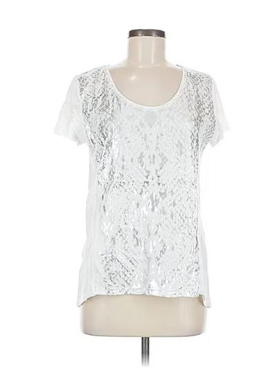 Pre-owned Dkny Jeans Short Sleeve Top In Silver