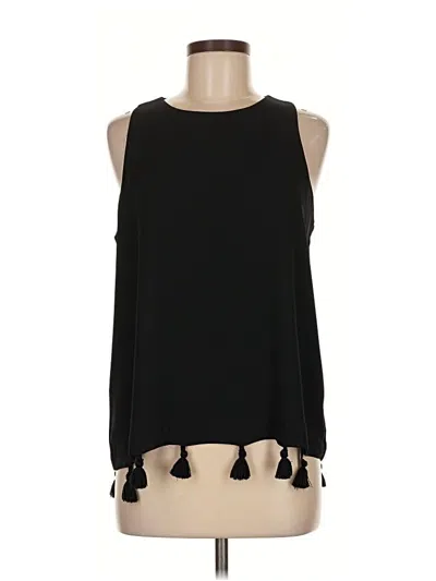 Pre-owned Ann Taylor Sleeveless T-shirt In Black