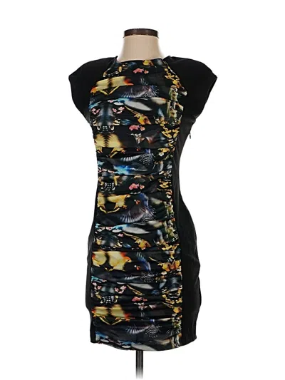 Pre-owned Ted Baker Cocktail Dress In Black