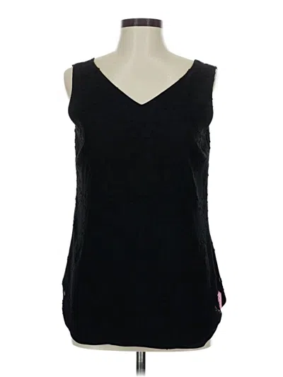 Pre-owned Unbranded Sleeveless Blouse In Black