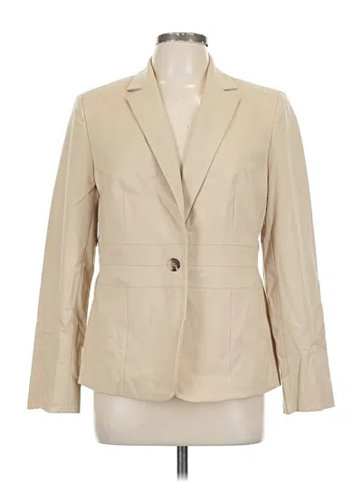Pre-owned Jones New York Collection Blazer Jacket In White