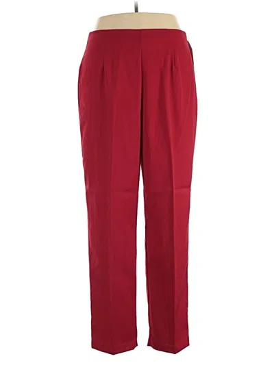 Pre-owned Kathie Lee Casual Pants In Burgundy