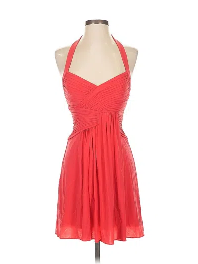 Pre-owned Bcbgmaxazria Cocktail Dress In Red
