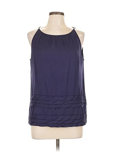 Pre-owned Ann Taylor Loft Sleeveless Blouse In Purple