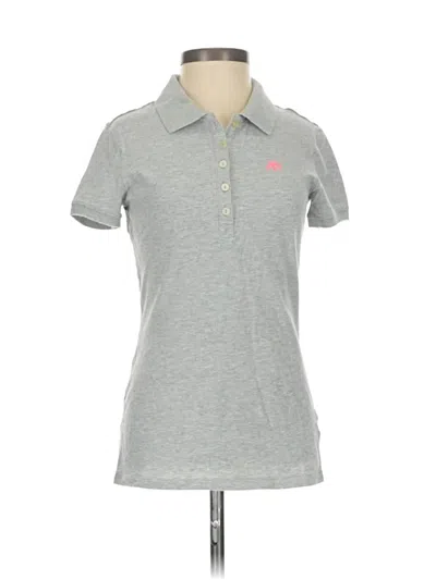 Pre-owned Aéropostale Short Sleeve Polo Shirt In Gray
