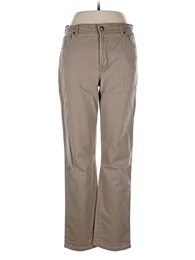 Pre-owned Gloria Vanderbilt Khaki Pant In Brown