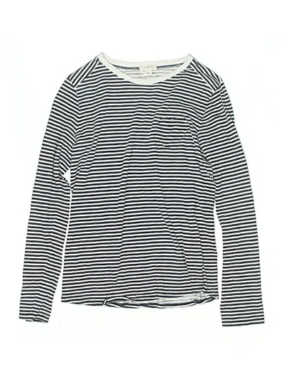 Pre-owned Crewcuts Kids' Long Sleeve T-shirt In Silver