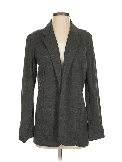 Pre-owned Jjill Blazer Jacket In Gray