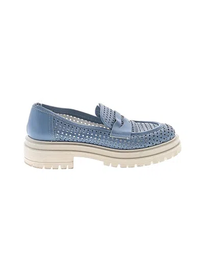 Pre-owned Beautiisoles Flats In Blue
