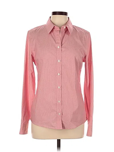 Banana Republic Long Sleeve Button Down Shirt In Pink