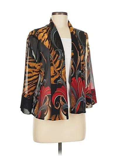 Pre-owned Easywear By Chico's Blazer Jacket In Black