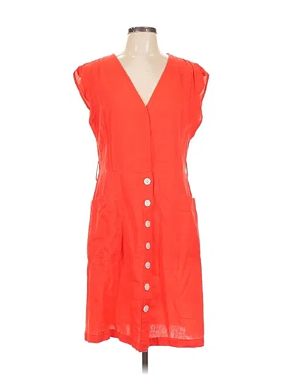 Pre-owned Nicole Miller Casual Dress In Orange