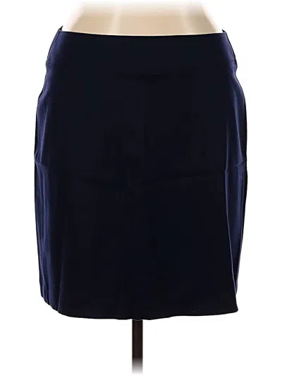 Pre-owned Talbots Wool Skirt In Blue