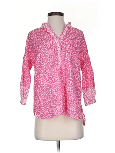 Pre-owned Tuckernuck 3/4 Sleeve Blouse In Pink