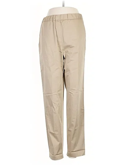 Pre-owned St John Casual Pants In Brown