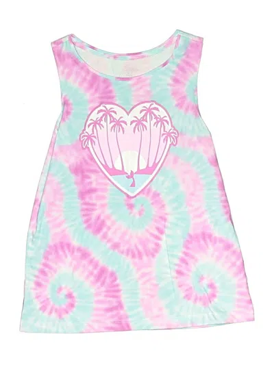 Pre-owned Wonder Nation Kids' Tank Top Pink Strapless Neckline Tops