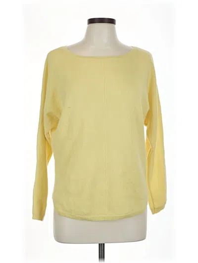 Pre-owned Joie Long Sleeve Top Yellow Boatneck Tops