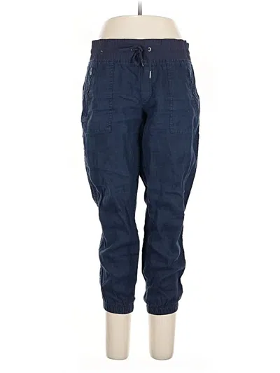 Pre-owned Athleta Linen Pants In Blue