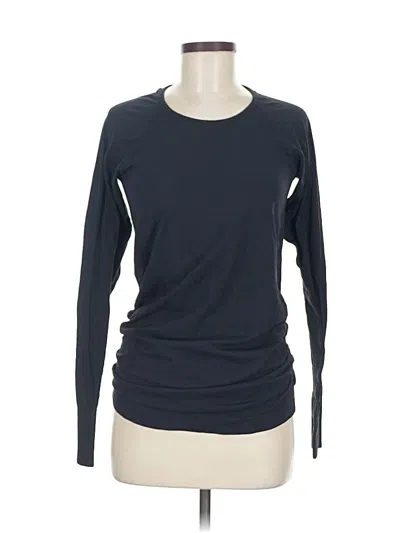 Pre-owned Athleta Long Sleeve T-shirt In Blue