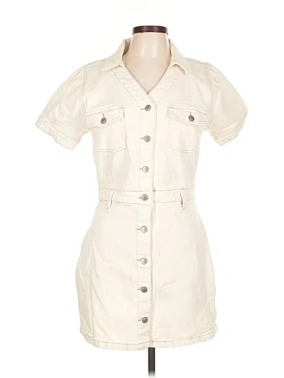 Pre-owned Celebrity Pink Casual Dress In White