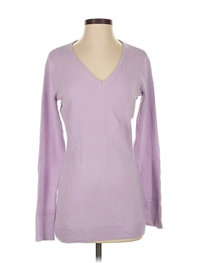 Pre-owned New York And Company Pullover Sweater In Purple