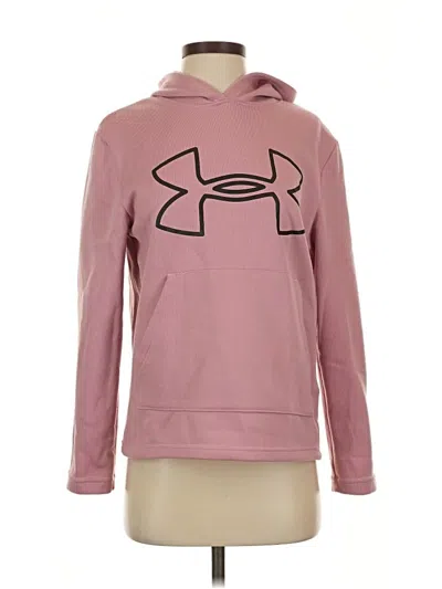 Pre-owned Under Armour Pullover Hoodie In Pink
