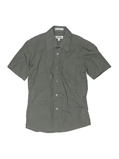 Pre-owned Gioberti Kids' Short Sleeve Button Down Shirt In Gray