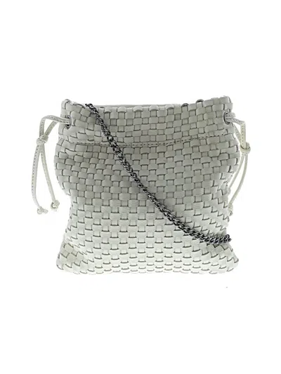Pre-owned Linea Pelle Leather Bucket Bag In White