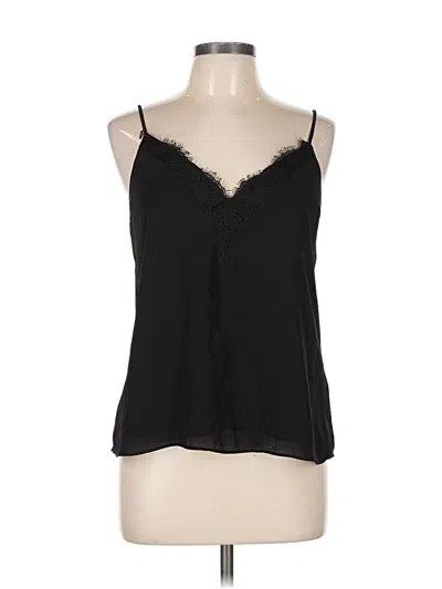Pre-owned Melrose And Market Tank Top Black Halter Neckline Tops