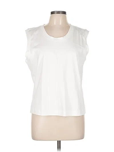 Pre-owned Banana Republic Factory Store Sleeveless T-shirt In White
