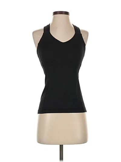 Pre-owned Lululemon Athletica Tank Top Black Halter Neckline Tops