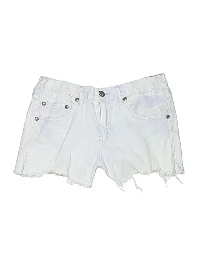 Pre-owned Free People Denim Shorts In White