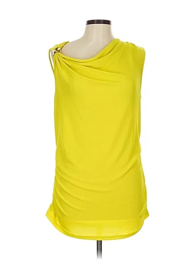 Pre-owned Donna Karan Sleeveless T-shirt In Yellow