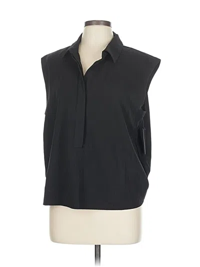 Pre-owned Liverpool Los Angeles Sleeveless Button Down Shirt In Black