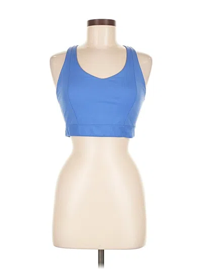 Pre-owned Girlfriend Collective Sports Bra In Blue