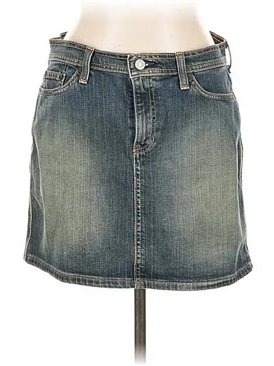 Pre-owned Gap Denim Skirt In Blue