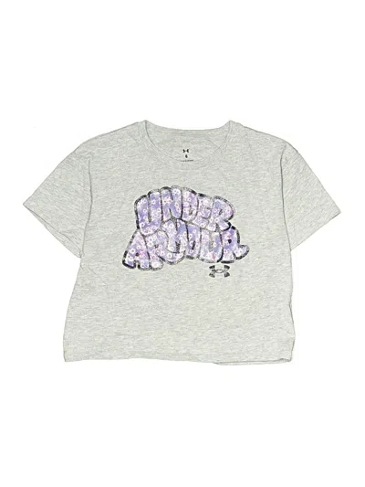 Pre-owned Under Armour Kids' Short Sleeve T-shirt In Silver