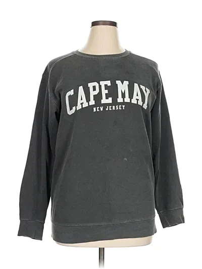 Pre-owned Comfort Colors Sweatshirt In Gray