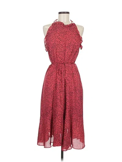 Pre-owned Who What Wear Casual Dress In Red