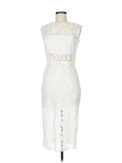Pre-owned Alexis Cocktail Dress In White