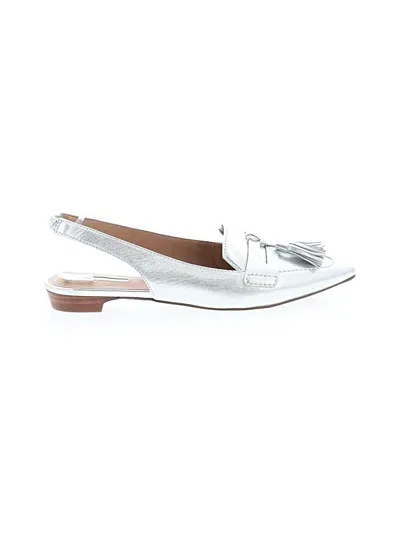 Pre-owned Tahari Flats In Silver