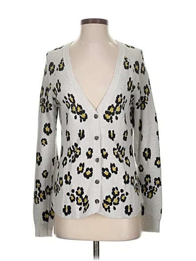 Pre-owned Cabi Cardigan Sweater In Silver