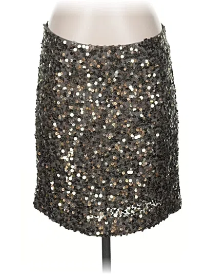 Pre-owned Vince Formal Skirt In Silver